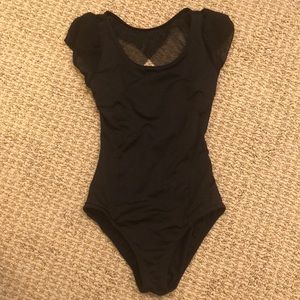 Capezio girls black ballet leotard